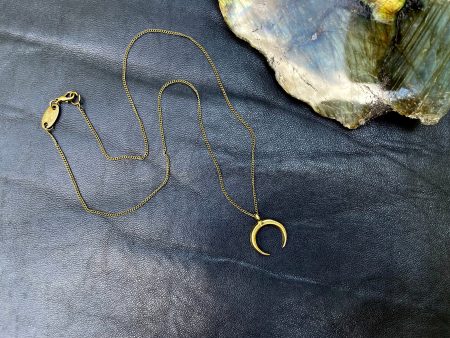 Small Goddess Moon Necklace Sale