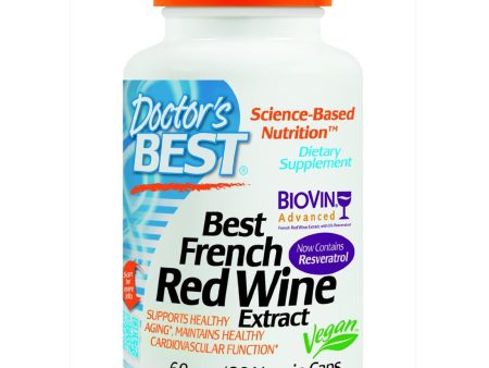 Doctor s Best, Best French Red Wine Extract, 60 mg, 90 VCaps For Cheap