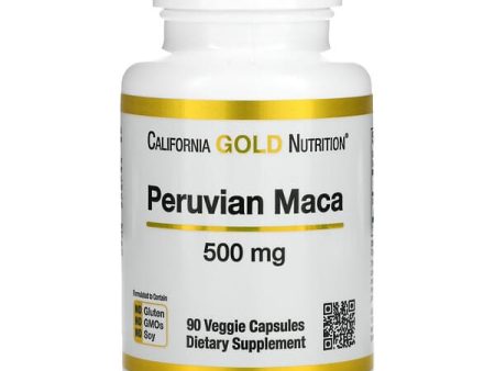 California Gold Nutrition, Organic Macca, 500mg 90 veggie caps For Discount