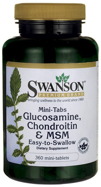 Swanson Premium Mini-Tabs Glucosamine, Chondroitin & MSM 750 600 300mg 360 Mini-Tabs Sale