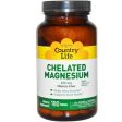 Country Life, Gluten Free, Chelated Magnesium, 250 mg, 180 Tablets Discount