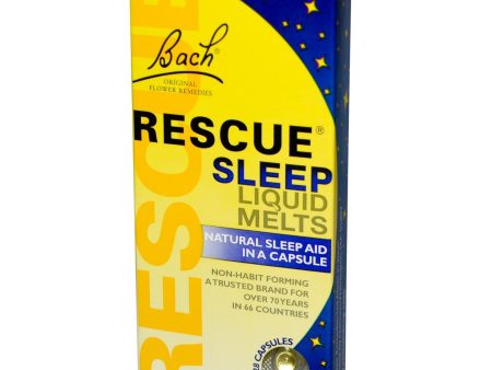 Bach Original Flower Essences Rescue Sleep Liquid Melts 28 Capsules For Sale