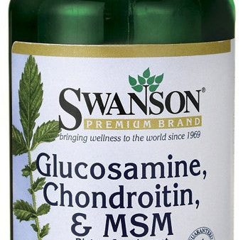 Swanson Premium Glucosamine, Chondroitin & MSM 250 200 150mg 120 Tablets Online Hot Sale