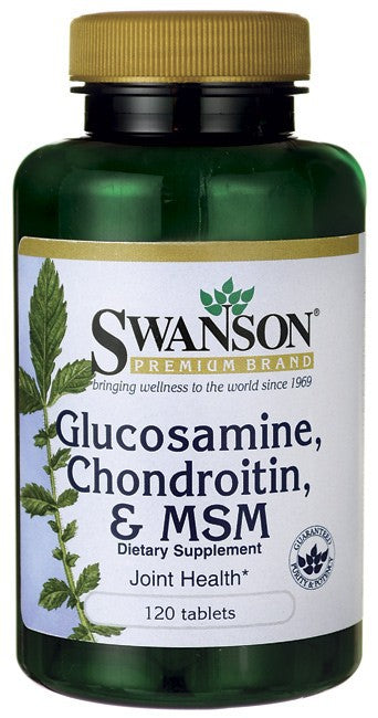 Swanson Premium Glucosamine, Chondroitin & MSM 250 200 150mg 120 Tablets Online Hot Sale