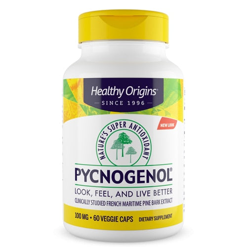 Healthy Origins, Pycnogenol, 100mg, 60 Veggie Caps - Dietary Supplement on Sale