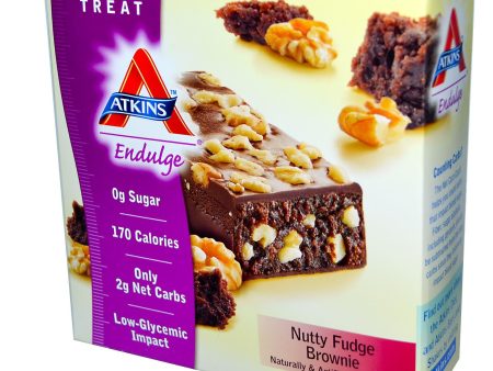 Atkins, Endulge, Nutty Fudge Brownie, 15 Bars, 40 g Each Sale