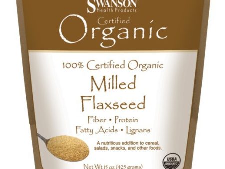 Swanson Certified Organic Milled Flaxseed 425gm on Sale