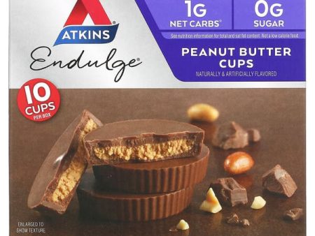 Atkins, Endulge, Peanut Butter Cups, 10 Packs, 0.6 oz (17 g) Each Online Sale