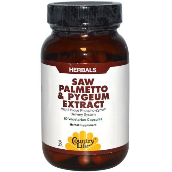 Country Life, Gluten Free, Saw Palmetto & Pygeum, 90 Veggie Capsules Hot on Sale