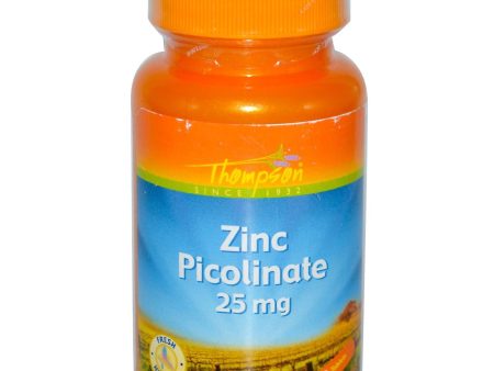 Thompson Zinc Picolinate 25mg 60 Tablets - Dietary Supplement Online