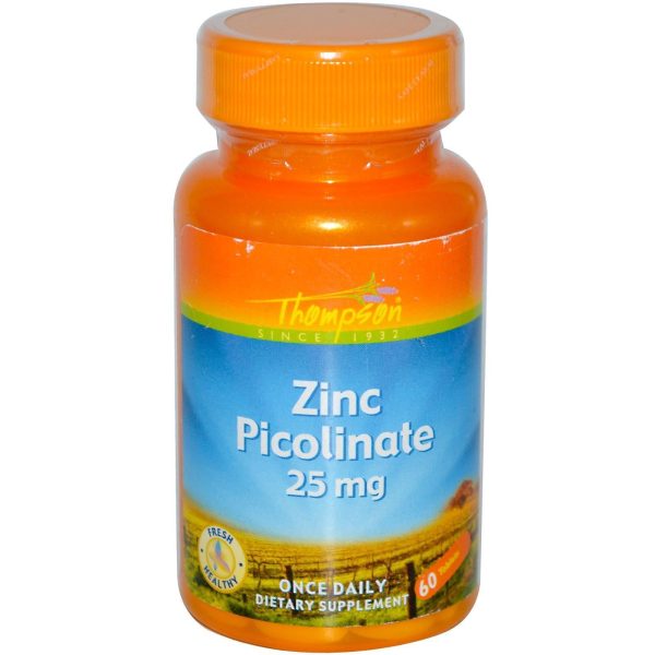 Thompson Zinc Picolinate 25mg 60 Tablets - Dietary Supplement Online