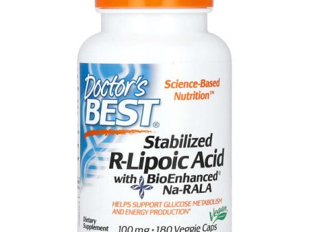 Doctor s Best Best Stabilized R-Lipoic Acid 100mg 180 VCaps Online Hot Sale