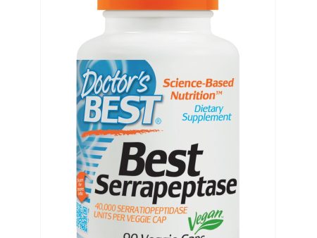 Doctor s Best Best Serrapeptase 40,000 SPU 90 Veggie Caps For Sale