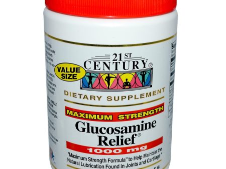 21st Century Healthcare Glucosamine Relief Maximum Strength 1000 mg 400 Coated Tablets Fashion