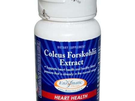 Enzymatic Therapy, Coleus Forskohlii, Extract, Heart Health, 60 Capsules Online