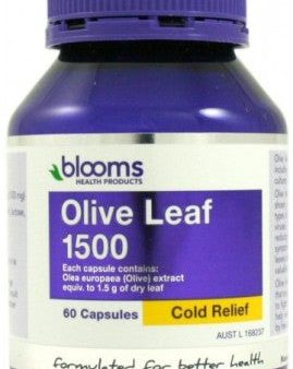 Blooms Health Products, Olive Leaf, 1500, 60 Capsules Cheap