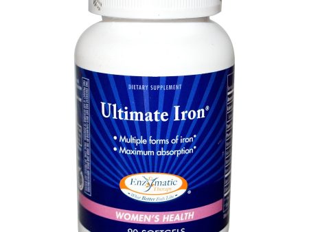 Enzymatic Therapy Ultimate Iron Women s Health 90 Softgels Supply