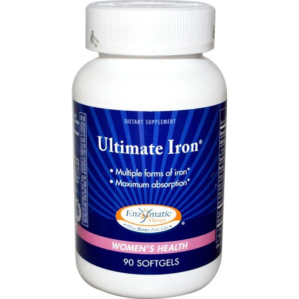 Enzymatic Therapy Ultimate Iron Women s Health 90 Softgels Supply