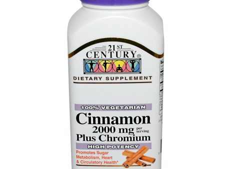 21st Century Health Care Cinnamon Plus Chromium 120 Veggie Capsules on Sale