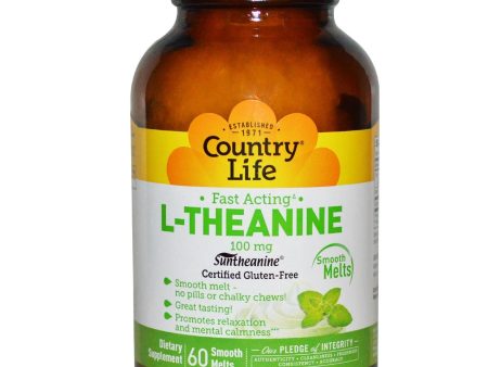 Country Life, L-Theanine, 100 mg, 60 Chewable Tablet Hot on Sale