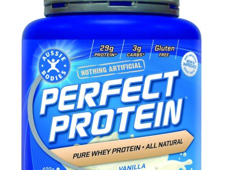 Aussie Bodies Perfect Protein Vanilla 400g - Protein Supplement Online now