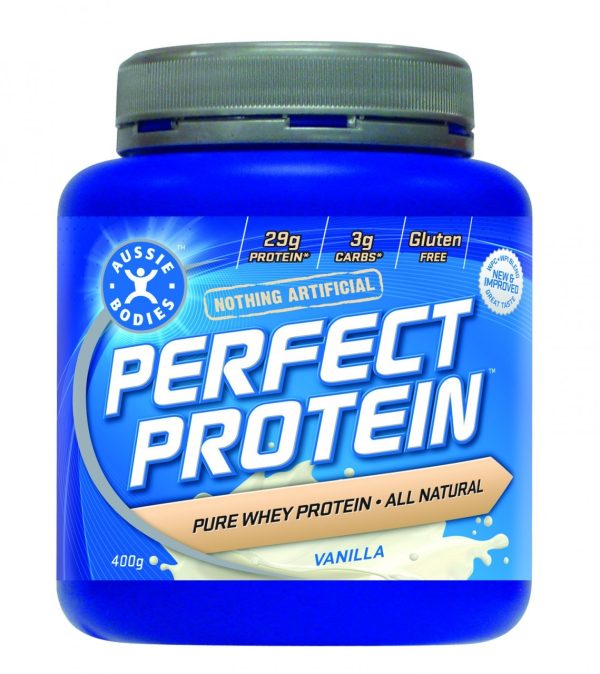 Aussie Bodies Perfect Protein Vanilla 400g - Protein Supplement Online now