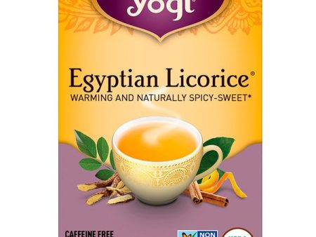 Yogi Tea, Egyptian Licorice, Caffeine Free, 16 Tea Bags, 1.27 oz (36 g) on Sale