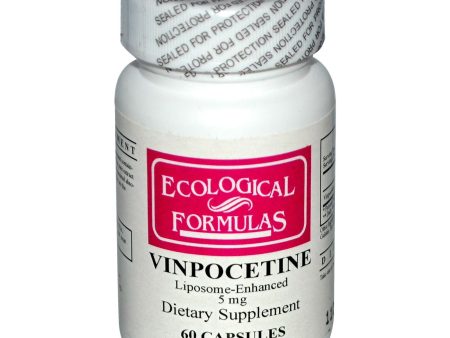 Cardiovascular Research Ltd., Ecological Formulas, Vinpocetine, 5 mg, 60 Capsules Discount