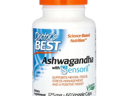 Doctor s Best, Ashwagandha with Sensoril, 125 mg, 60 Veggie Caps Online now