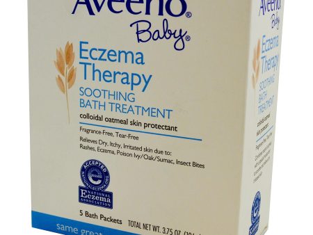 Aveeno Baby Eczema Therapy Soothing Bath Treatment 5 pkts (106gm) Online now