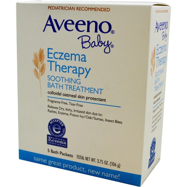 Aveeno Baby Eczema Therapy Soothing Bath Treatment 5 pkts (106gm) Online now