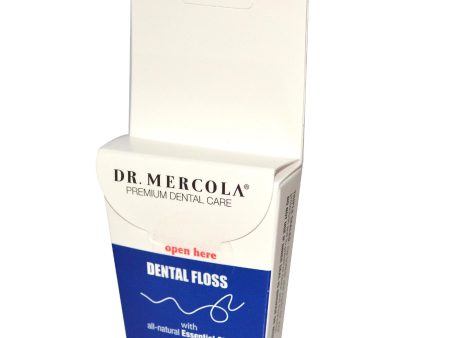 Dr. Mercola Dental Floss 100% Vegan Waxed (91.44m) Hot on Sale