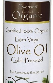 Swanson Certified 100% Organic Extra Virgin Olive Oil, Cold-Pressed 474ml Online