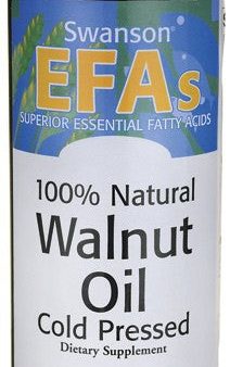 Swanson EFAs 100% Natural Walnut Oil, Cold Pressed 474ml Discount