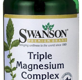 Swanson Premium Triple Magnesium Complex 100 Capsules Online now