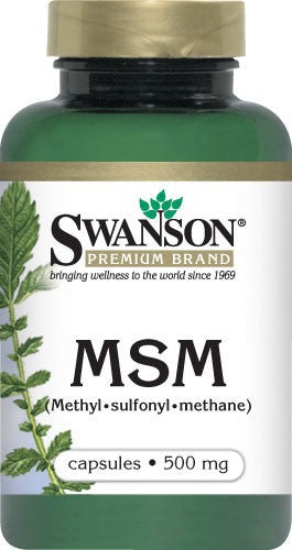 Swanson MSM 500 Mg 100 Capsules - Mineral Supplement Online