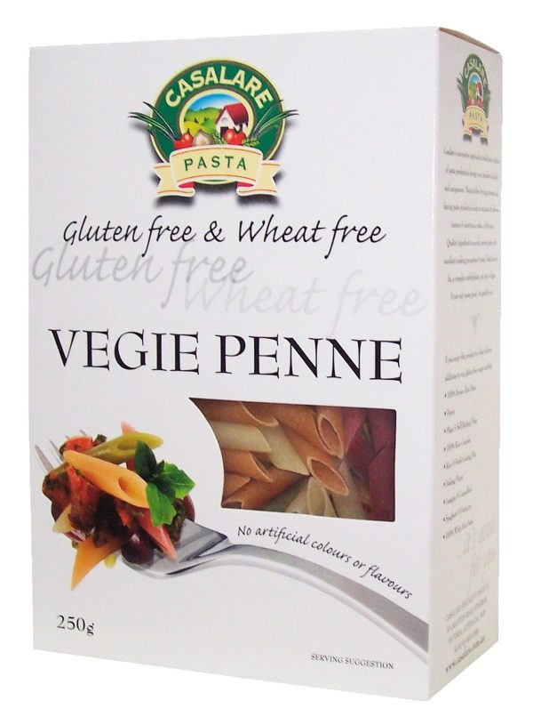 Casalare, Vegie Penne, Gluten Free & Wheat Free, 250 g Online