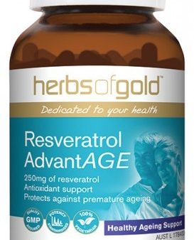 Herbs of Gold Resveratrol AdvantAGE 60 VCaps - Health Supplement Supply