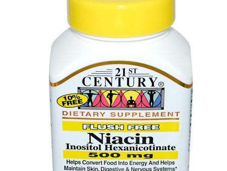 21st Century Healthcare  Niacin Inositol Hexanicotinate 500 mg 110 Capsules For Discount