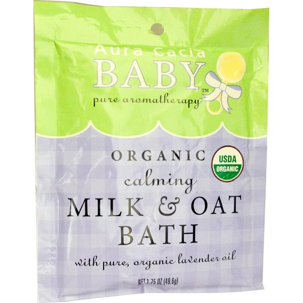 Aura Cacia, Baby Organic Calming Milk & Oat Bath(49.6) Fashion