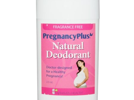 Fairhaven Health Pregnancy Plus Natural Deodorant Frangrance Free 2.5 oz for women Online now