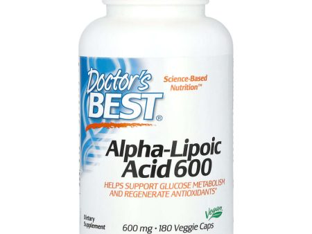 Doctor s Best Best Alpha Lipoic Acid 600mg 180 Veggie Capsules For Sale