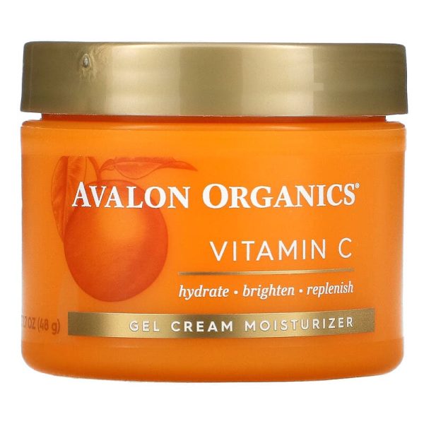 Avalon Organics, Vitamin C, Gel Cream Moisturizer, 1.7 oz (48 g) For Cheap