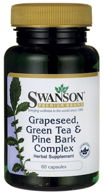 Swanson Premium Grapeseed, Green Tea & Pine Bark 60 Capsules Hot on Sale