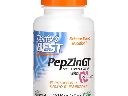 Doctor s Best, PepZin GI, Zinc-L-Carnosine Complex, 120 Veggie Caps Hot on Sale