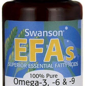 Swanson EFAs 100% Pure Omega-3,-6 & -9 700mg 30 caps For Cheap