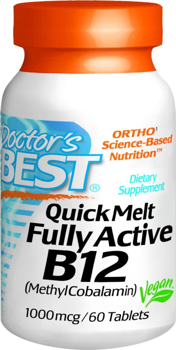 Doctor s Best Quick Melt Fully Active B12 1000 mcg 60 Tablets Hot on Sale