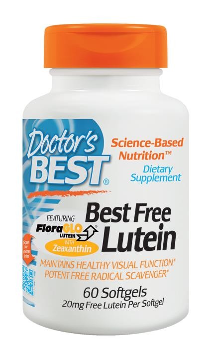 Doctor s Best, Best Free Lutein, 20 mg, 60 Softgels Discount