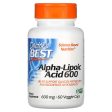 Doctor s Best Best Alpha Lipoic Acid 600mg 60 Veggie Capsules Hot on Sale