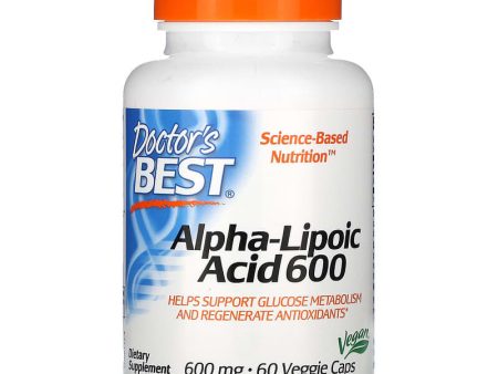 Doctor s Best Best Alpha Lipoic Acid 600mg 60 Veggie Capsules Hot on Sale